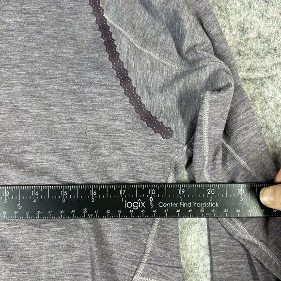 Lululemon Shirt Women’s 6 Stop Drop And Squat Long Sleeve Tee Purple Twist Back - Picture 4 of 6